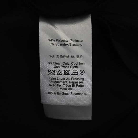 Donna Karan New York Womens 6 Elegant Black Bell Sleeve Sheath Dress - Picture 10 of 10